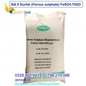 Phèn sắt II Ferrous Sulphat FeSO4.7H2O 98%